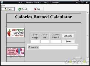 Calories burned with activity calculator