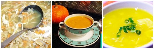 soups produce fullness for hours due to the high water content