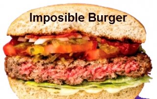 Plant based meatless Impossible burger