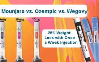 Mounjoro, Ozempic, Wegovy Once a Week injection