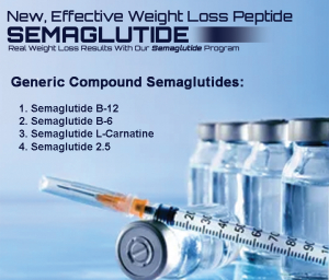 semaglutide vials and syringe, a single injection a week provides rapid weight loss