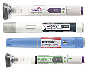 4 semaglutide pen injectors for Ozempic, Zepbound, Wegovy and Mounjaro