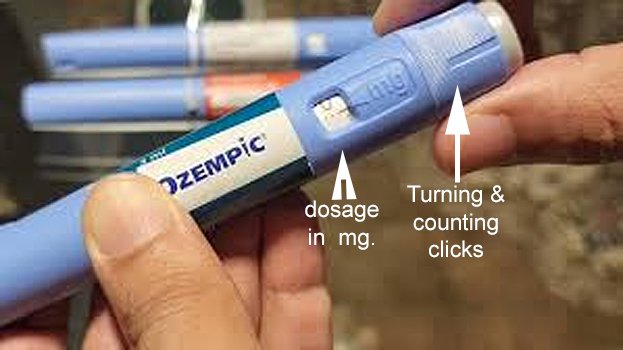 Microdosing OOzempic by counting clicks